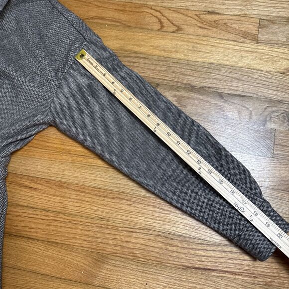 Cider Collar Cinched Waist Jumpsuit XS Tan Houndstooth Pleated NWT - Picture 3 of 10